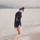 South Korean long -sleeved swimsuit female split flat angle high -waisted lean sunscreen students diving clothes female conservative bubble hot spring swimsuit