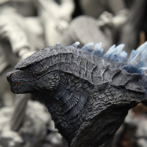 哥斯拉2 红莲 怪兽 godzilla半身胸像  模型 树脂 雕像 白模 现货 - 图3
