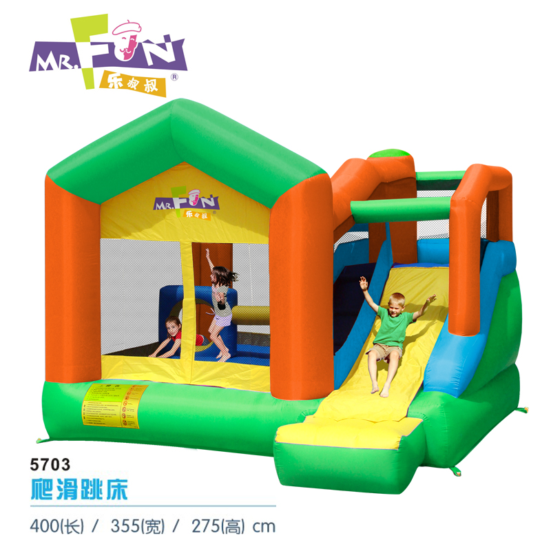 climb and slide trampoline
