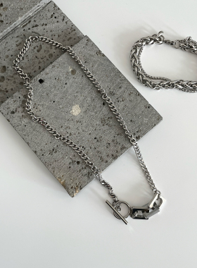 韩风复古潮流男女生项链链骨链