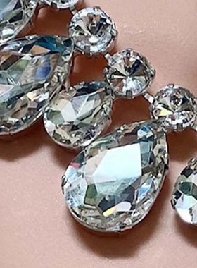 麦芭贝尔人造水晶锁骨链女项链