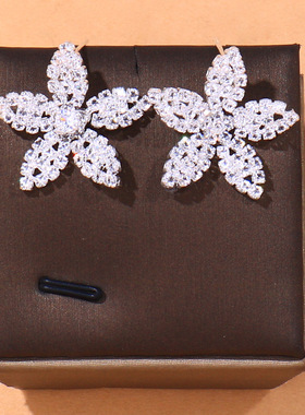 花朵麦芭贝尔水晶合金女项链套装