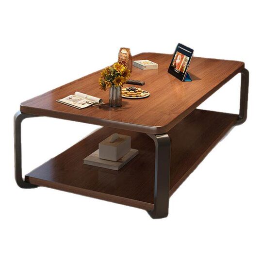 Solid wood minimalist coffee table