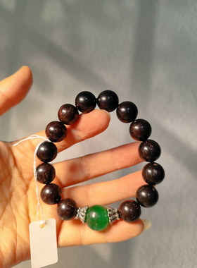 「全店只卖一图一物」金毛鼠磨圆腕串菩提子12.5绿琉璃男女款百搭