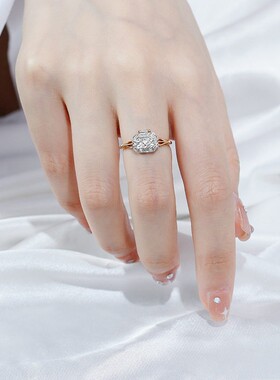 S925银复古花纹宝藏盒子戒指