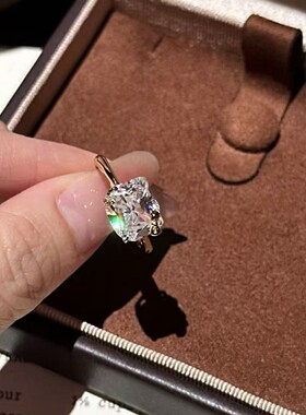 S925纯银轻奢超闪Kitty猫戒指