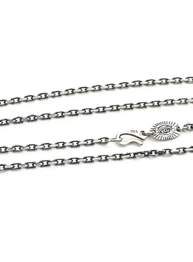 不南兽 设计师神秘之眼裸链 925银男女粗细做旧复古个性限量项链