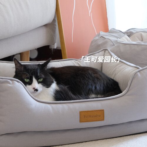 petmassive宠物窝冬季保暖深睡中大型犬猫窝耐磨耐咬防泼水狗窝 - 图1
