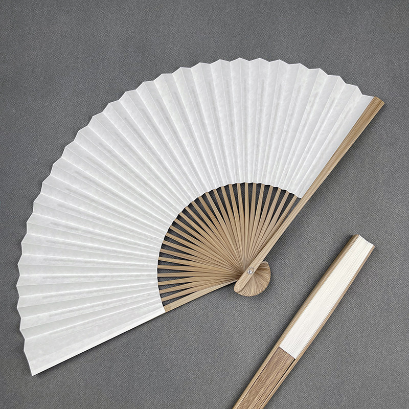 8寸双面纸扇古风折扇中国风扇子空白书法题字绘画diy男女工艺扇,淘宝优惠券,粉丝福利购,淘宝优惠卷