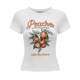 ເສື້ອທີເຊີດບ່າພິມແບບ peach ແບບເອີຣົບແລະອາເມລິກາ homemade