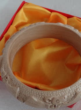 手镯五福临门桃木质饰品