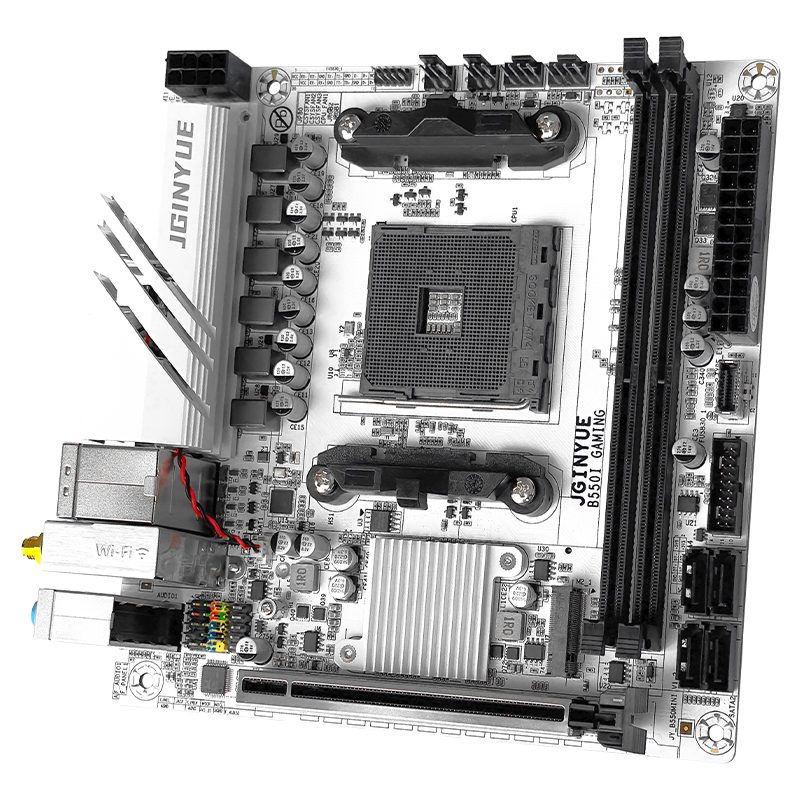 精粤B550itx迷你主板A520主板AM4锐龙R5 4000/5000系电脑主板DDR4-图0