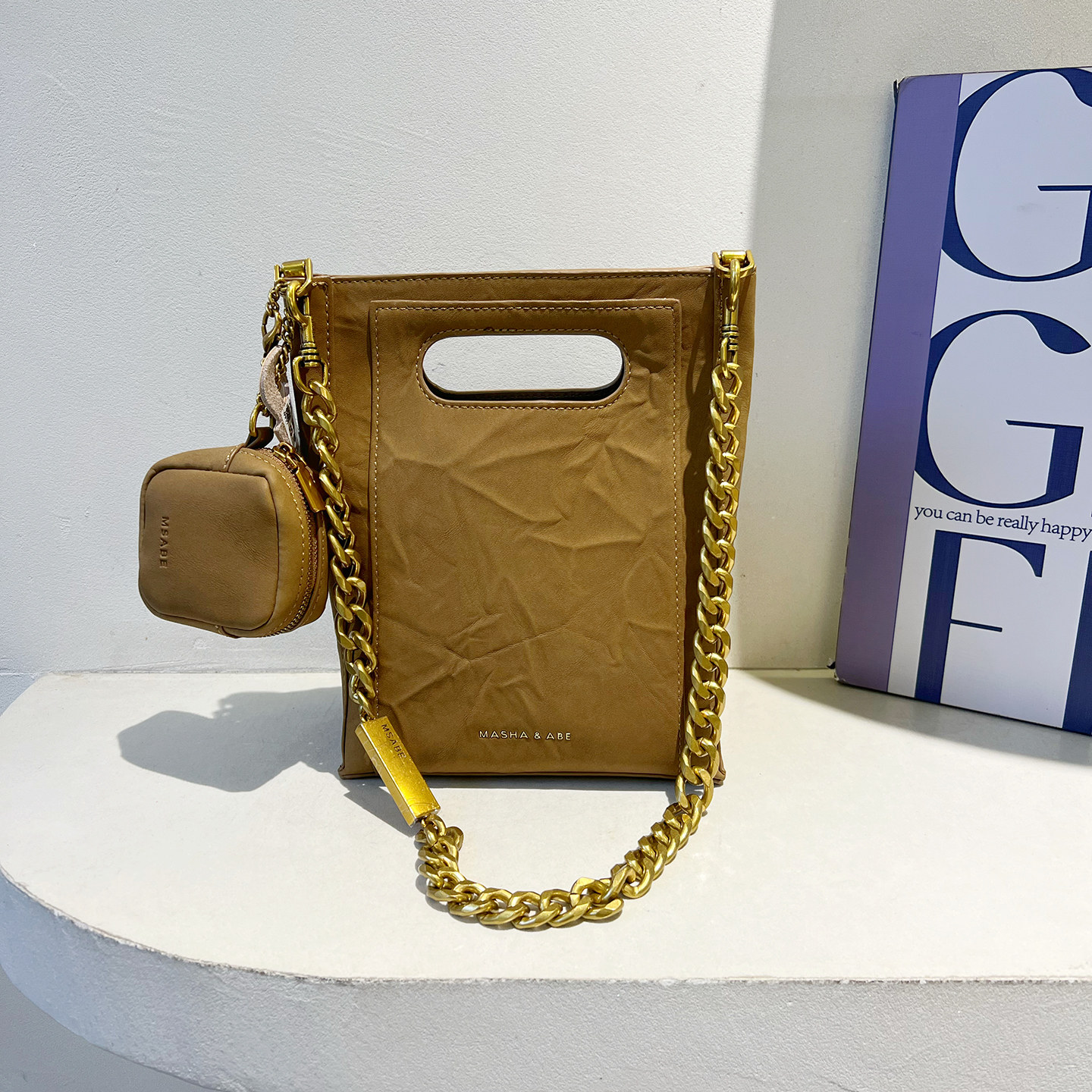 玛莎爱贝儿时尚手提链条托特包女包2025新款手抓纹通勤单肩斜挎包,淘宝优惠券,粉丝福利购,淘宝优惠卷