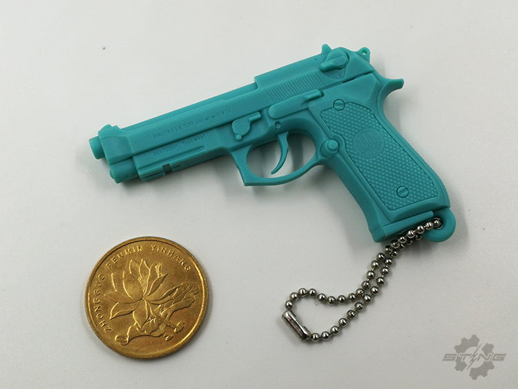 贰武仔1:4小比例糖果色G17和M9A1枪模玩具钥匙扣彩色饰品STINGTOY-图2