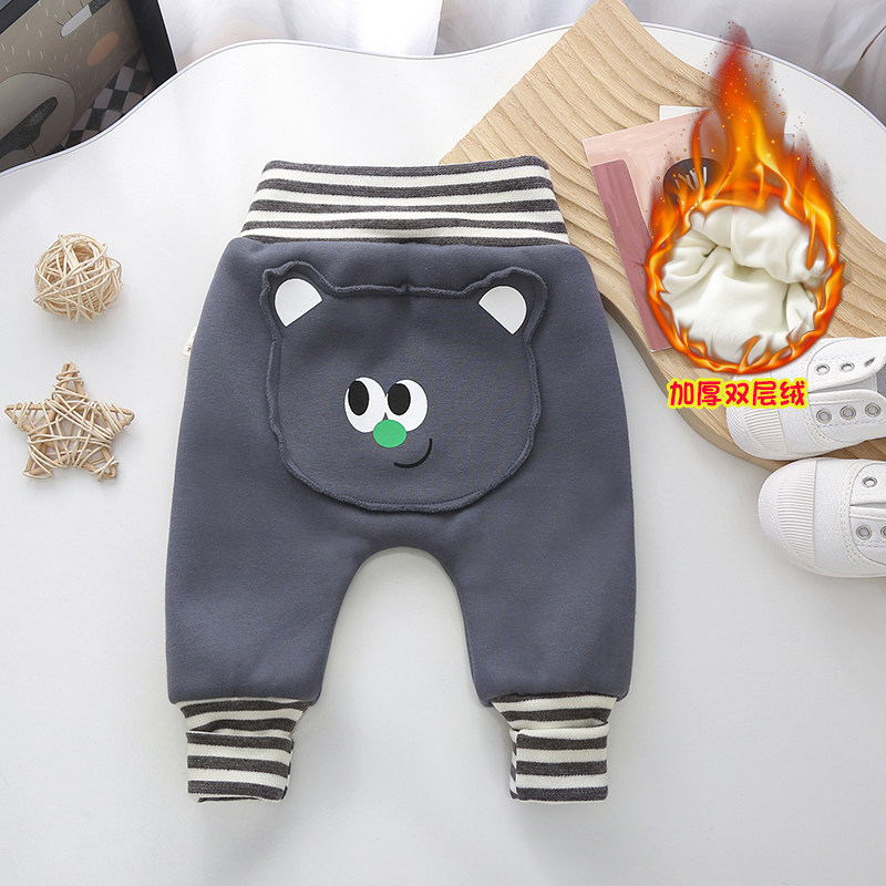 婴儿裤子大pp裤春秋保暖高腰护肚冬季加绒外穿男女童宝宝大屁屁裤,淘宝优惠券,粉丝福利购,淘宝优惠卷