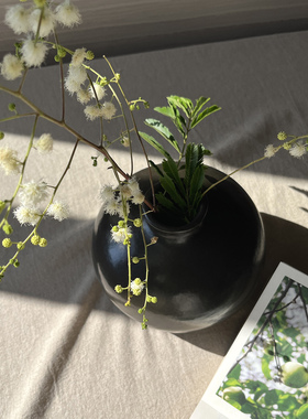 陶瓷花瓶小摆件客厅插花北欧创意简约餐桌干花器北欧ins风侘寂风