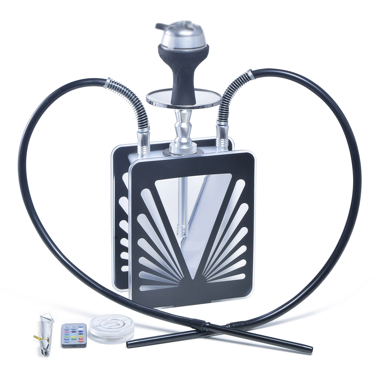 酒吧大号水烟套装大烟雾水烟筒高档shisha果味水烟装饰壶hookah - 图3