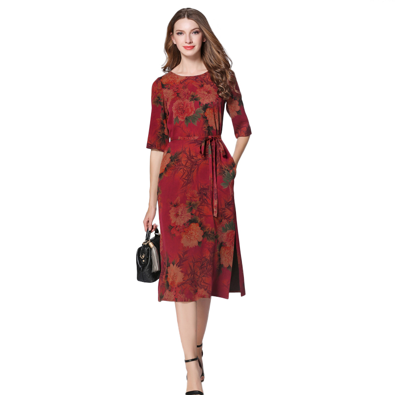 2018新款女装春夏装高端重磅真丝桑蚕丝绢纺