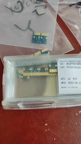 惠普452DW/477DW/552/577页宽打印机芯片975连供HP墨盒可复位芯片 - 图2