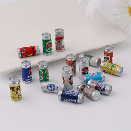 Mini botella de bebida de vino tridimensional simulada, resina diy