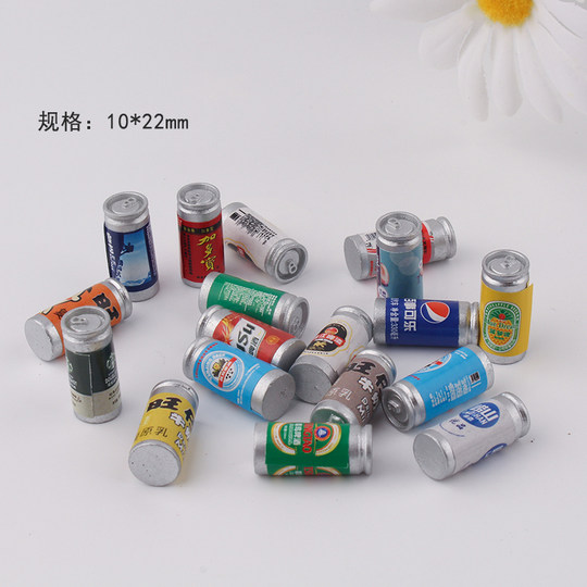 Mini botella de bebida de vino tridimensional simulada, resina diy