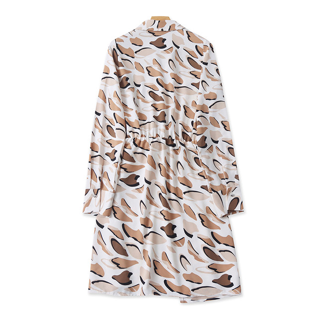 Foreign trade lapel mid-length dress spring and autumn new style slimming shawl women's fashion jacket top 09403