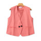 ການຄ້າຕ່າງປະເທດ V-neck suit vest sleeveless jacket ແມ່ຍິງແບບຕາເວັນຕົກ