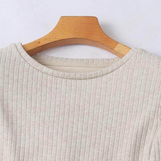 外贸圆领假两件连衣裙 秋冬新款长袖中长款针织裙女套头裙子11103,淘宝优惠券,粉丝福利购,淘宝优惠卷