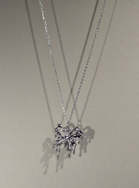 蝴蝶吊坠时尚小众精致锁骨链