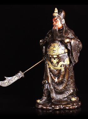 关公故里关帝家庙铜像