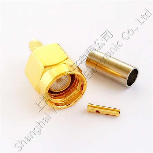 优质纯铜连接器接头RP-SMA-JC-1.5公头RPSMA-C-J-1.5 RP-SMA-J3 - 图0