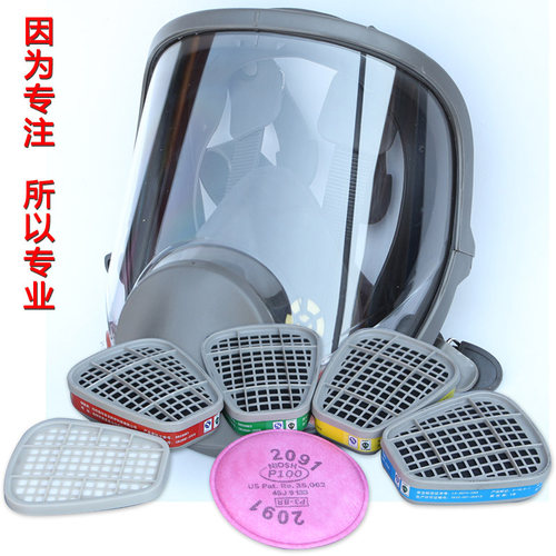 6800防毒面具防尘喷漆氨气化工消防雾全面罩消毒甲醛劳保防毒面罩 - 图3