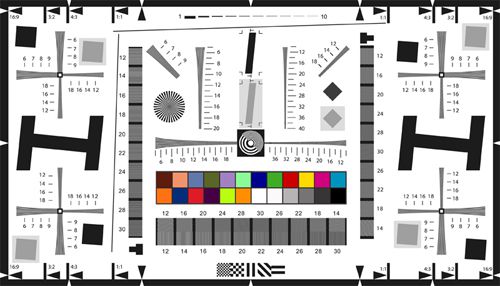 分辨率测试卡增强版4X ISO12233高清晰4000线广角镜头清晰度测试-图2