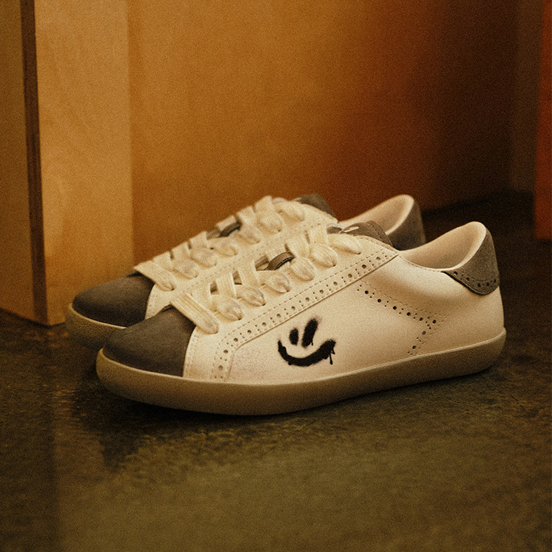 【宋亚轩 赵今麦同款】LeStream春夏新款做旧笑脸百搭软底休闲鞋,淘宝优惠券,粉丝福利购,淘宝优惠卷
