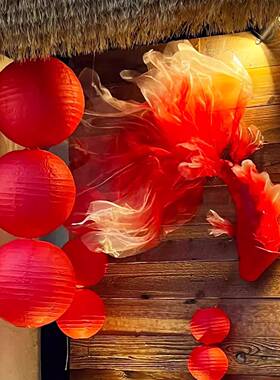 结婚布置婚房装饰锦鲤氛围感2026新年摆件成品红锦鲤挂饰场景装扮