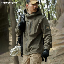Love Emerson Soft Shell Thorns Machine Clothing Men Outdoor Waterproof Thickened Jacket Sport Casual Windproof Jacket Windy Winter