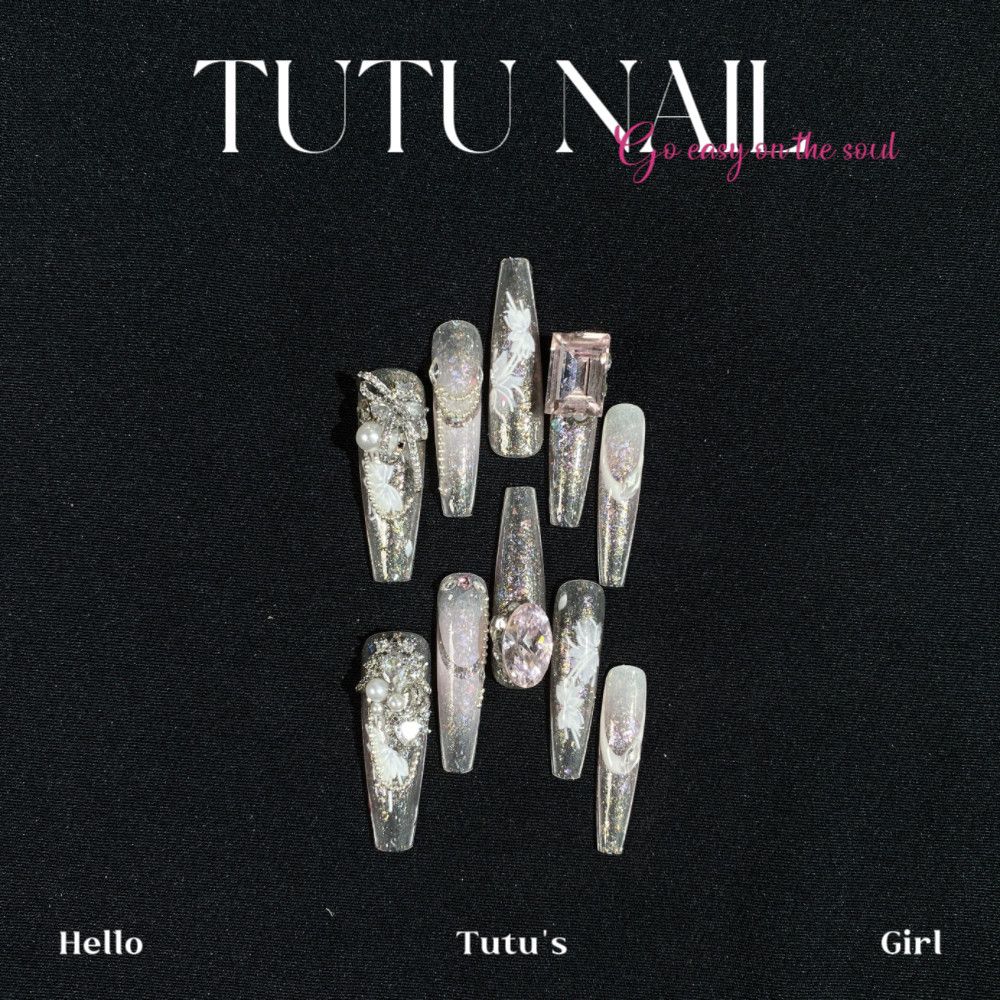 【粉蔷薇】TUTU NAIL手工穿戴美甲显白重工中式仙气高级纯欲春夏,淘宝优惠券,粉丝福利购,淘宝优惠卷
