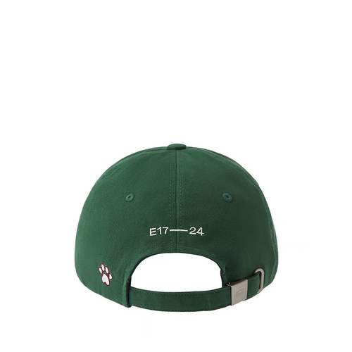 韩国emis帽子狗爪徽章棒球帽男女同款绿色可乐标鸭舌帽休闲百搭潮 - 图2