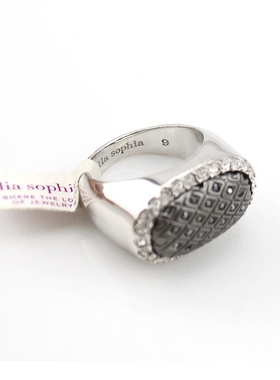 欧美小众设计复古金夸张6号孤品戒指