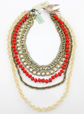 欧美小众设计FOSSIL清仓复古吊坠项链女气质简约孤品正品多款入