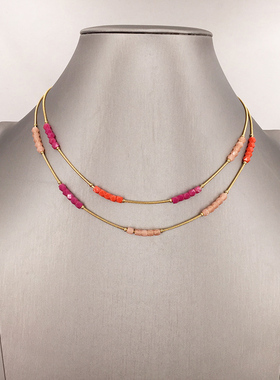 新款f家bracelet清爽女耳钉链子