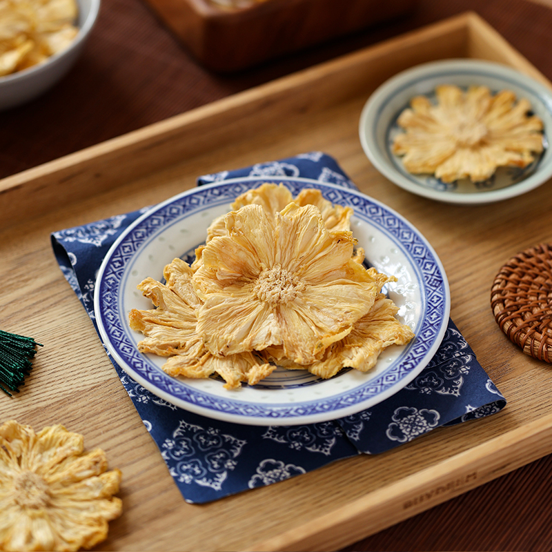 原味菠萝干片无添加不加糖酸甜泡水茶烘焙装饰果干零食凤梨干烘干 - 图0
