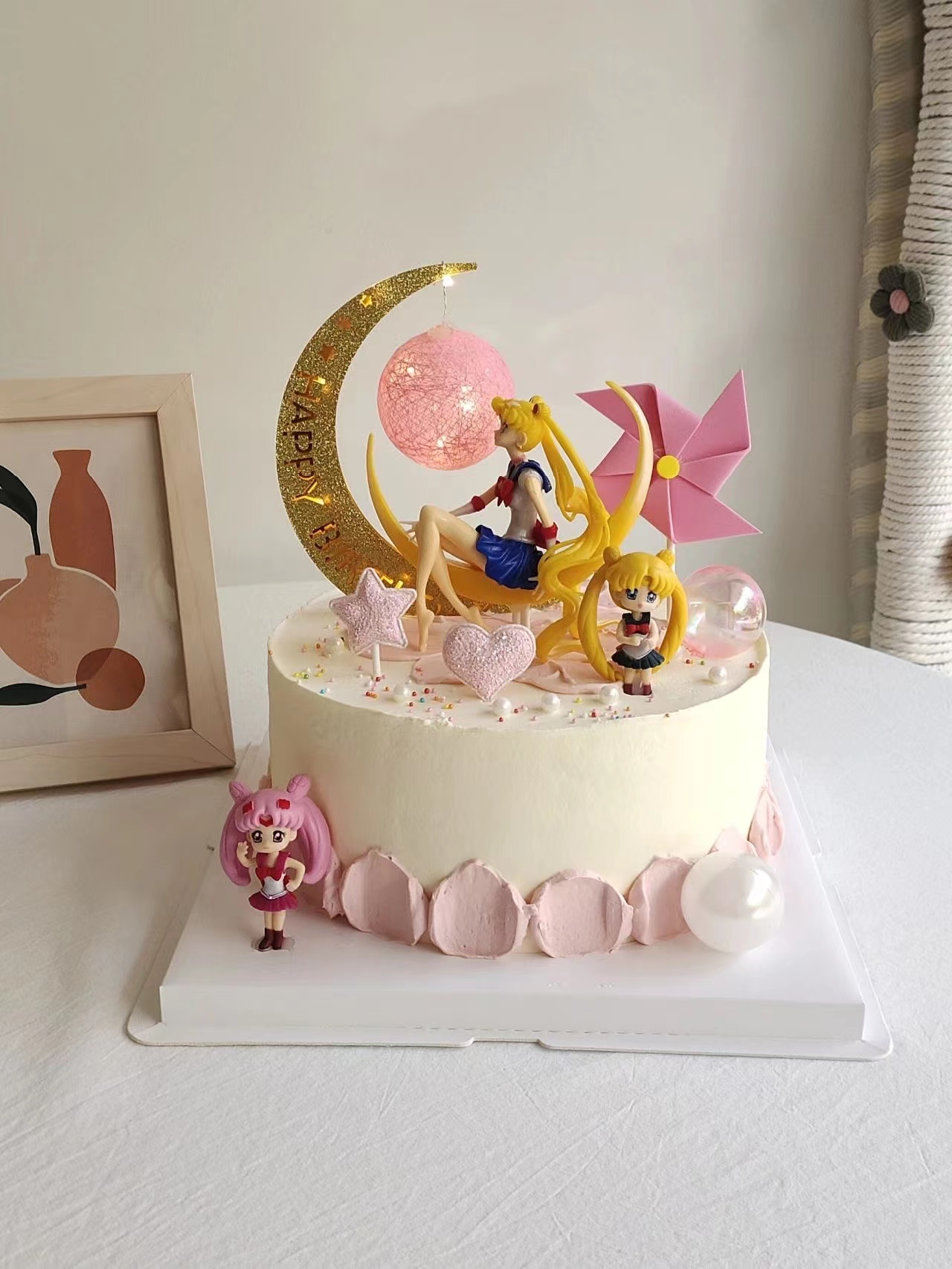 美少女战士蛋糕装饰摆件月亮女神月野兔水冰月女孩生日甜品台插件 - 图3