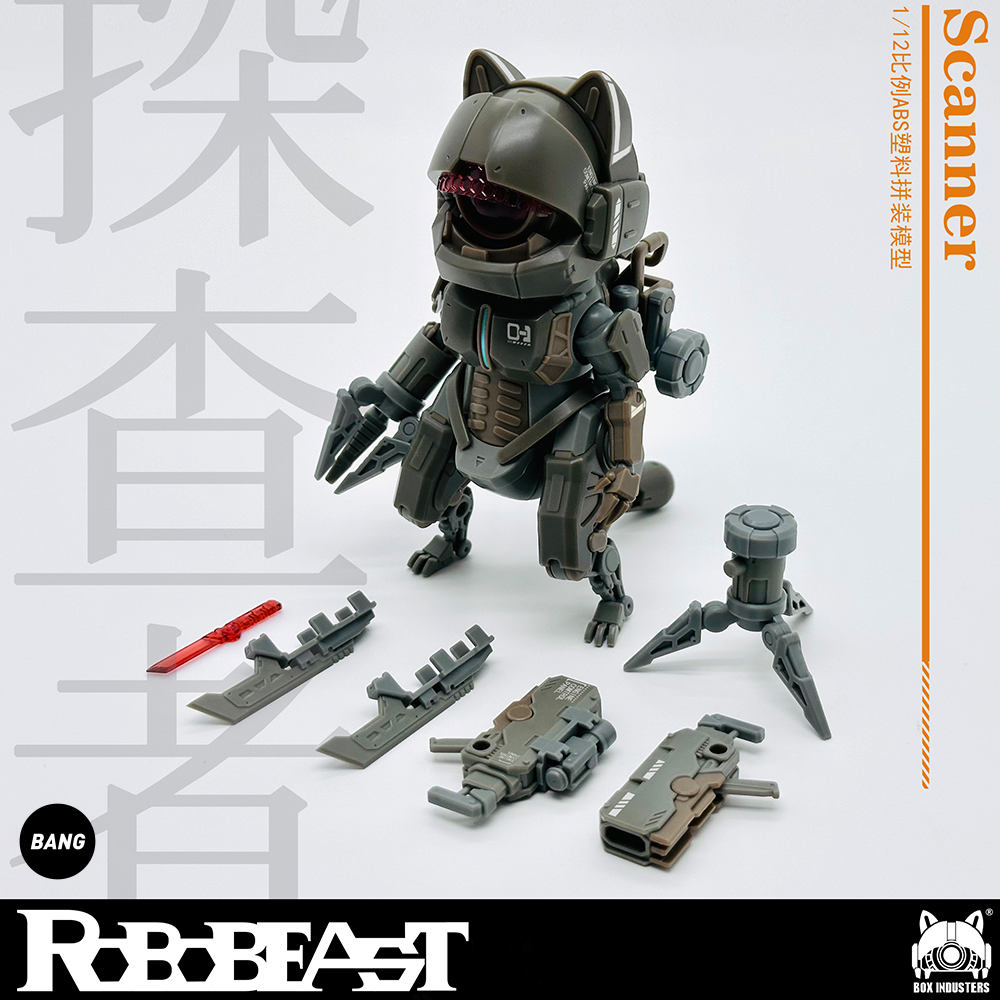 【Bang】现货 ROBOBEAST 探查者 NEKO 1/12拼装模型机甲手办摆件 - 图3