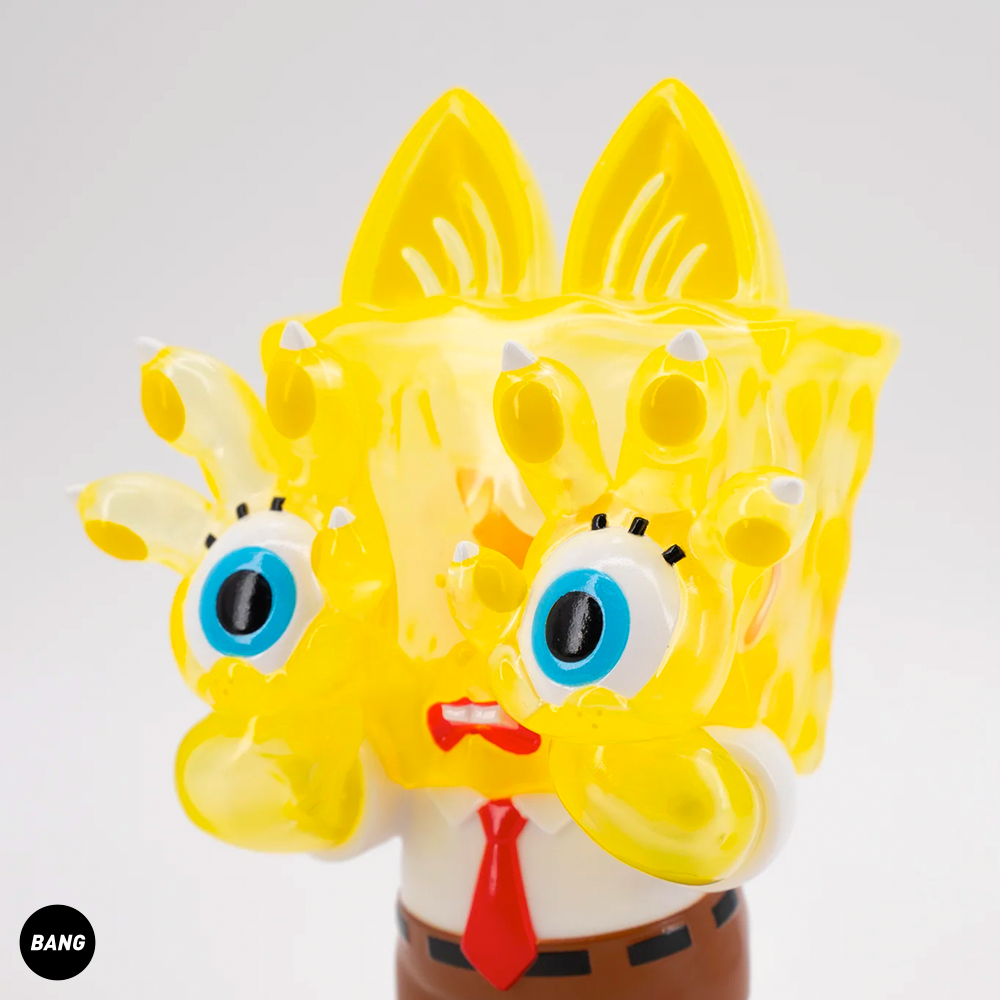 【Bang】现货 UNBOX GRAPE BRAIN x SPONGEBOB 透明限定SOFUBI - 图1