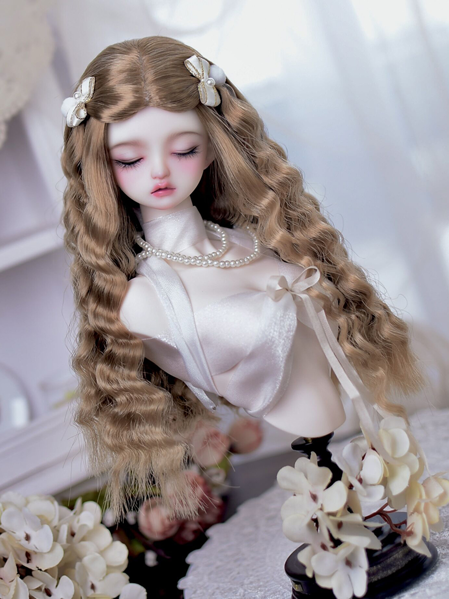 bjd娃娃假发小布 mdd sd超软糯羊毛卷发型3分4 分 6分巨婴 包邮 - 图0