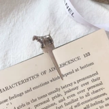 925 Стерлинговое сереброе ретро нишевое закладка животных милый кошачий пейзаж попугайский элемент творческий подарок