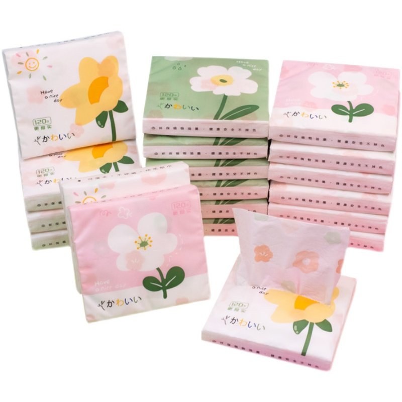 SUNDE创意印花抽纸卡通随身便携装原生木浆小包装可爱抽取式纸巾 - 图3