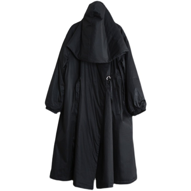 兮风大码棉服大气势黑色夹棉大衣女秋冬加厚仿羊羔绒保暖长款外套,淘宝优惠券,粉丝福利购,淘宝优惠卷