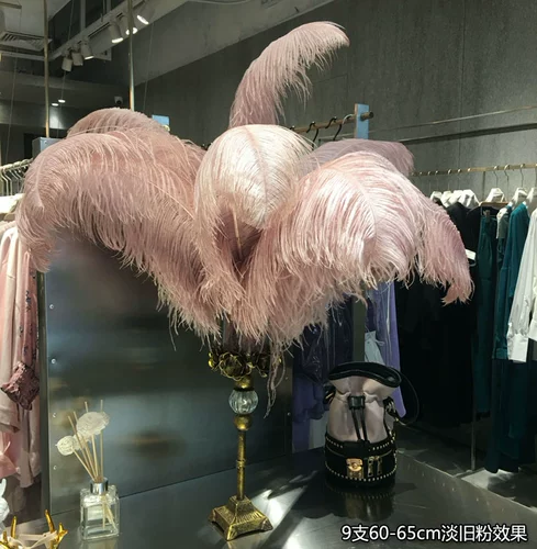 Истинные перья страуса с розовыми перьями декоративные орнамент домашнее свадьба цветок